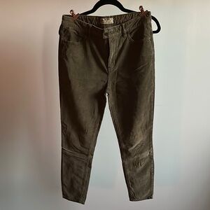Free People Women’s Olive Corduroy Pants